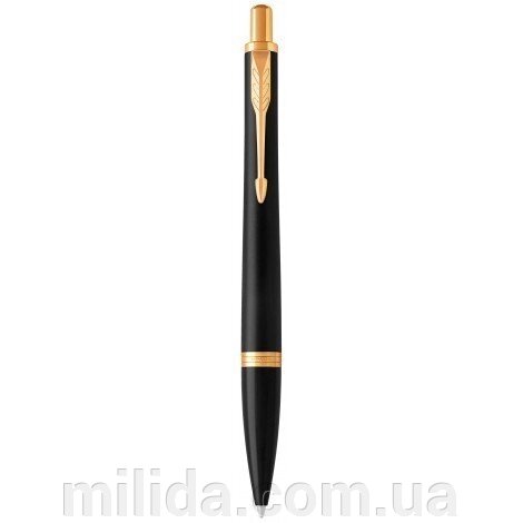 Ручка кулькова Parker URBAN 17 Muted Black GT BP 30 032 з позолотою від компанії інтернет-магазин "_Міліда_" - фото 1