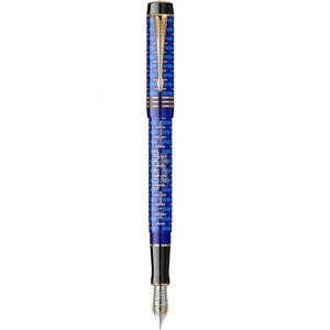 Ручка перова parker duofold 100 LE blue FP18-з F (lim. ed 100) 98 501