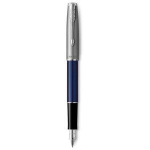 Ручка перова Parker SONNET 17 Essentials Metal & Blue Lacquer CT FP F 83 711