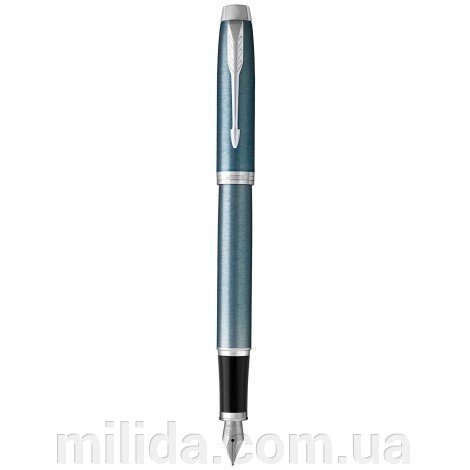 Ручка перова Parker IM 17 Light Blue Grey CT FP F 22 511 511 латунна зі сталевим пером від компанії інтернет-магазин "_Міліда_" - фото 1