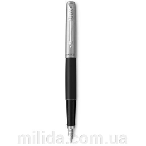 Ручка перова Parker JOTTER 17 Bond Street Black CT FP F 16 211 із нержавіючої сталі, оздоблення хромом від компанії інтернет-магазин "_Міліда_" - фото 1