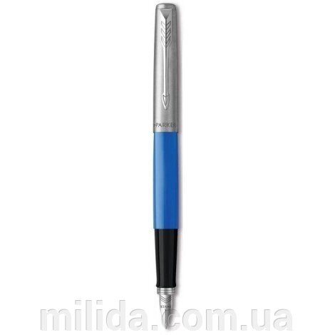 Ручка пір'яна Parker JOTTER 17 Plastic Blue CT FP M 15 112 із сталі і пластика від компанії інтернет-магазин "_Міліда_" - фото 1