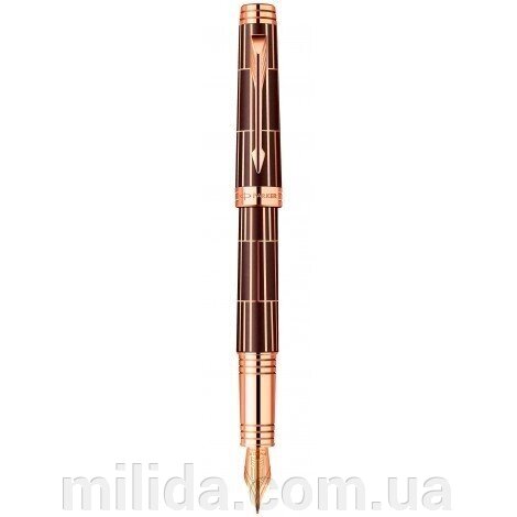 Ручка пір'яна Parker PREMIER Luxury Brown PT FP F 89 912K з золотим пером від компанії інтернет-магазин "_Міліда_" - фото 1