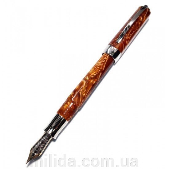 Ручка пір'яна Visconti 001FP Opera brown 14k FP від компанії інтернет-магазин "_Міліда_" - фото 1