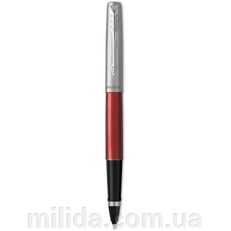 Ручка-ролер Parker JOTTER 17 Kensington Red CT RB 16 421 з нержавіючої сталі від компанії інтернет-магазин "_Міліда_" - фото 1