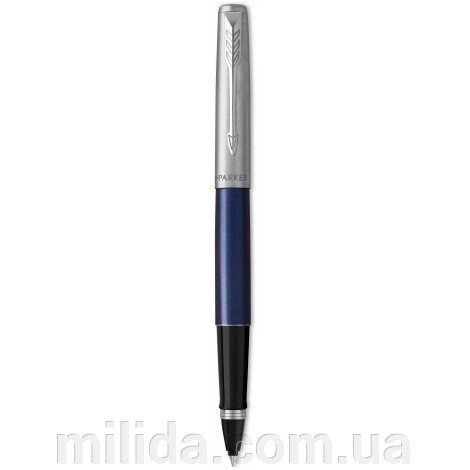 Ручка-ролер Parker JOTTER 17 Royal Blue CT RB 16 321 з нержавіючої сталі синя від компанії інтернет-магазин "_Міліда_" - фото 1