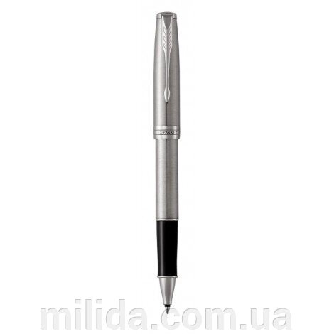 Ручка-ролер Parker SONNET 17 Stainless Steel CT RB 84 222 з нержавіючої сталі від компанії інтернет-магазин "_Міліда_" - фото 1