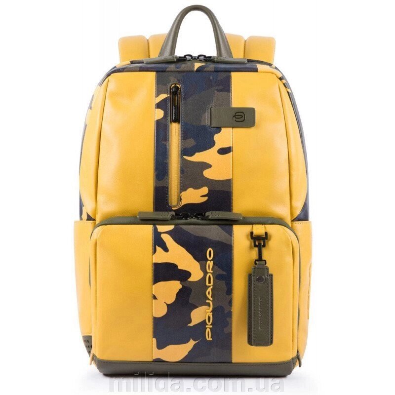 Рюкзак для ноутбука Piquadro BAGMOTIC/CamoYellow CA3214UB00BM_CAMOG від компанії інтернет-магазин "_Міліда_" - фото 1