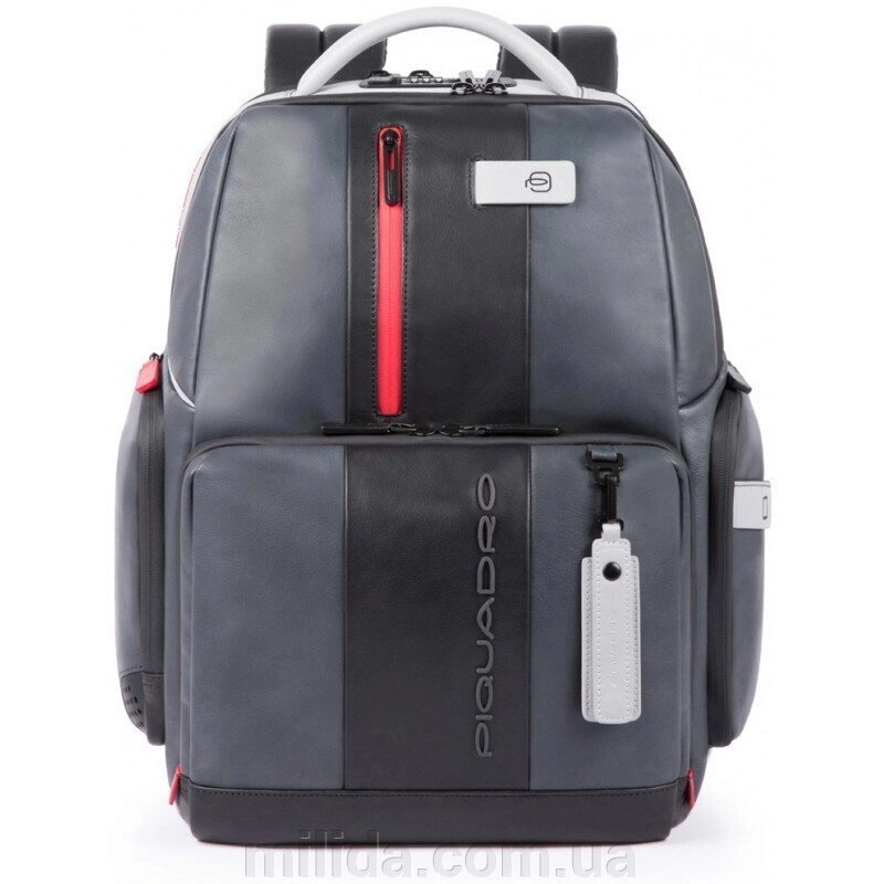 Рюкзак для ноутбука Piquadro URBAN Bagmotic/Grey-Black CA4550UB00BM_GRN від компанії інтернет-магазин "_Міліда_" - фото 1