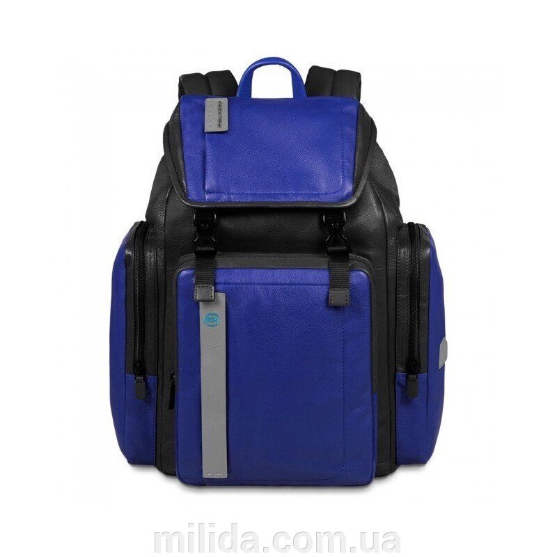 Рюкзак Piquadro з відділ. для ноутбука 13/iPad/iPad Air/iPad mini PULSE/Black-Blue CA3351P15_NB від компанії інтернет-магазин "_Міліда_" - фото 1