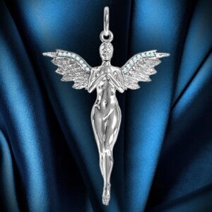 Срібний кулон Ангел з фіанітами DARIY 410750