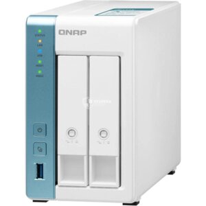 Система зберігання даних QNAP TS-231P3-2G з 2 відсіками для дисків, 2GB RAM, настільне виконання