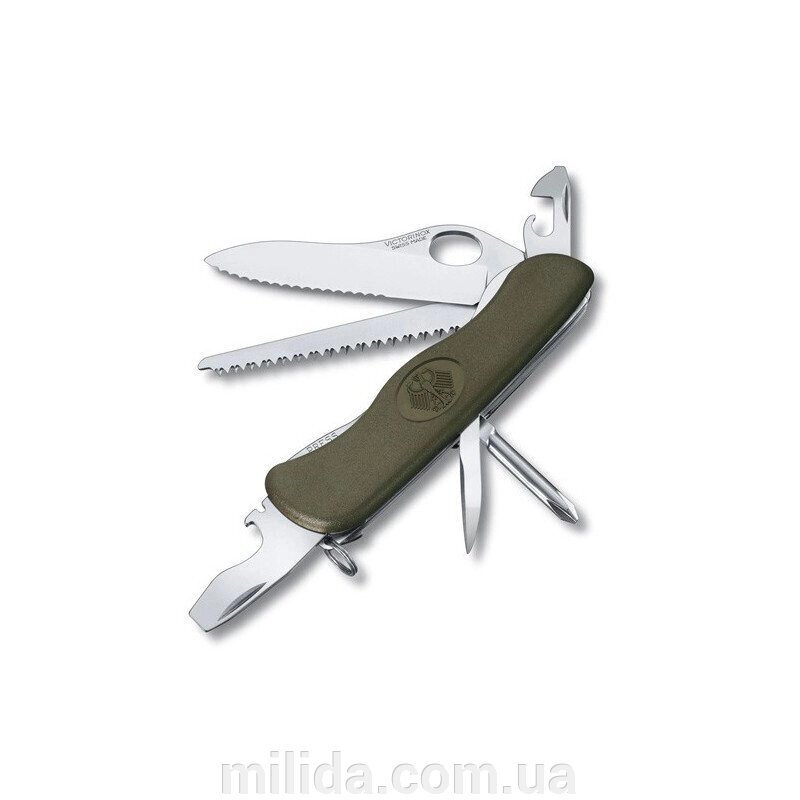 Складаний ніж Бундесверу Victorinox Military Germany One Hand 0.8461. MW4DE від компанії інтернет-магазин "_Міліда_" - фото 1