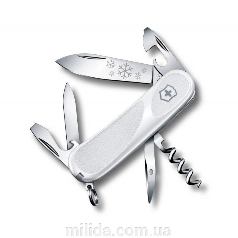 Складаний ніж Victorinox EvoGrip 10 White Christmas 2.3803. C77 від компанії інтернет-магазин "_Міліда_" - фото 1