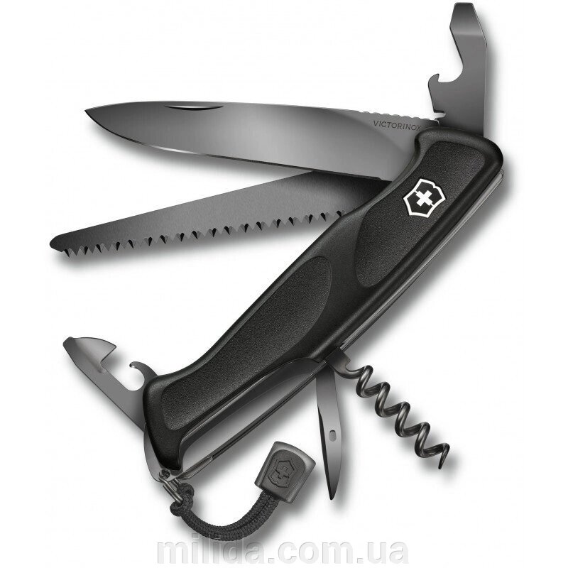 Складаний ніж Victorinox RANGERGRIP 55 Onyx Black Vx09563. C31P від компанії інтернет-магазин "_Міліда_" - фото 1