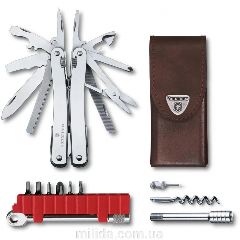 Складаний ніж Victorinox SWISSTOOL SPIRIT X PLUS RATCHET Vx30236. L від компанії інтернет-магазин "_Міліда_" - фото 1