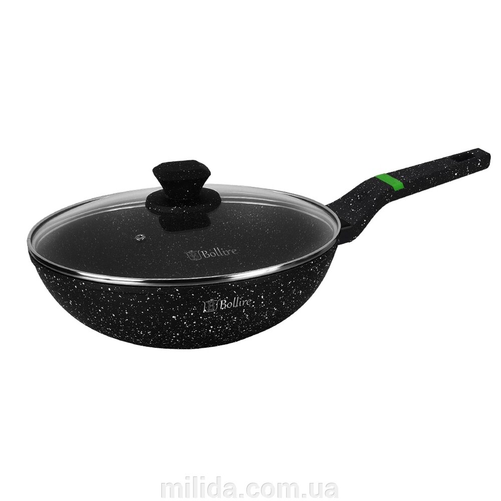 Сковорода з кришкою VENEZIA BOLLIRE 28 см WOK від компанії інтернет-магазин "_Міліда_" - фото 1
