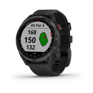 Smart Clock Garmin Approach S42 темно-сірий із чорним ременем