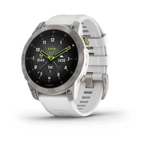 Smart Clock {Garmin epix (Gen 2) Sapphire Білий титановий