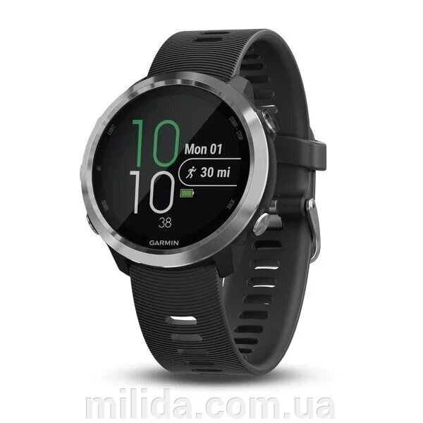 Smart Clock Garmin Forerunner 645 з чорним ременем від компанії інтернет-магазин "_Міліда_" - фото 1