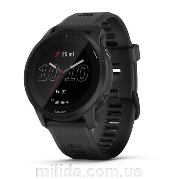 Smart Clock Garmin Forerunner 945 LTE з чорним ременем від компанії інтернет-магазин "_Міліда_" - фото 1