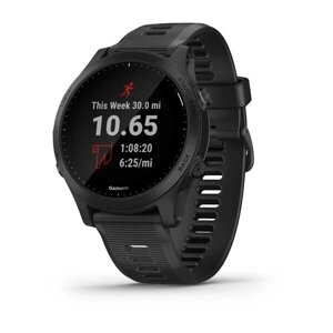 Smart Clock Garmin Forerunner 945 з чорним ременем