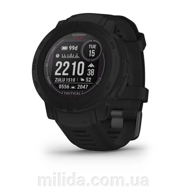 Smart Clock Garmin Instinct 2 Solar Tactical Edition чорний від компанії інтернет-магазин "_Міліда_" - фото 1