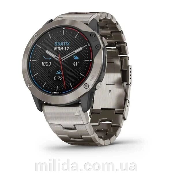 Smart Clock Garmin quatix 6x Solar Titanium від компанії інтернет-магазин "_Міліда_" - фото 1