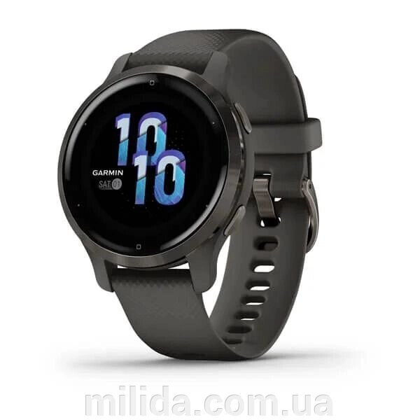 Smart Clock Garmin Venu 2S Графіт з нігтем коси від компанії інтернет-магазин "_Міліда_" - фото 1