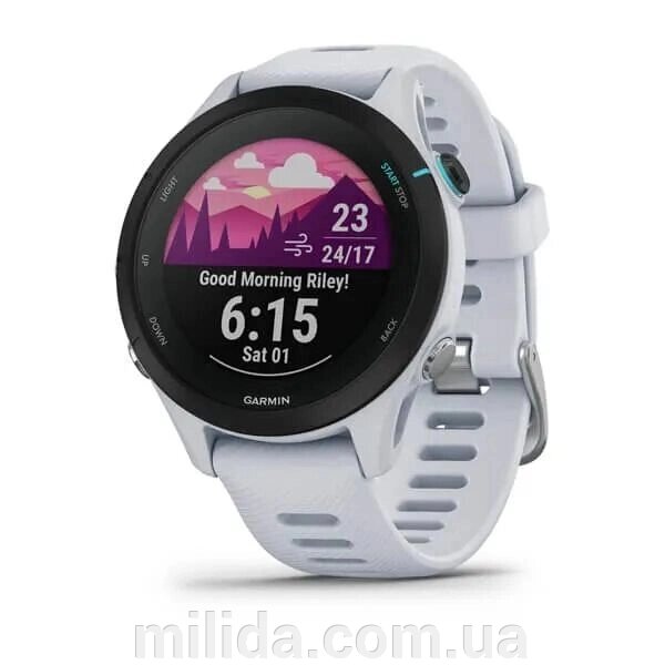 Smart Watch Garmin Forerunner 255s Music Білий камінь від компанії інтернет-магазин "_Міліда_" - фото 1