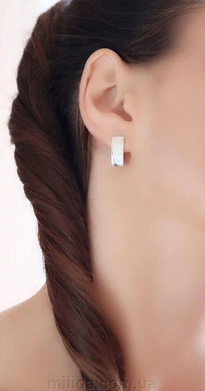 Срібні сережки Minimal DARIY 211С від компанії інтернет-магазин "_Міліда_" - фото 1