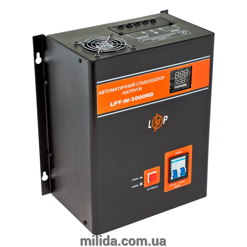 Стабілізатор напруги LPT-W-5000RD BLACK (3500W) від компанії інтернет-магазин "_Міліда_" - фото 1