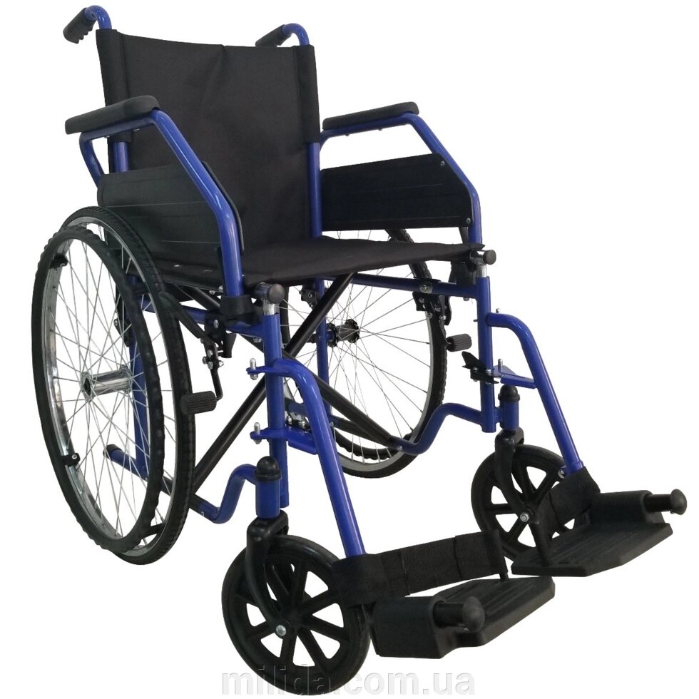 Стандартний інвалідний візок (синій) OSD-ST-** від компанії інтернет-магазин "_Міліда_" - фото 1