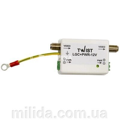 Twist-LGC+PWR12V грозозахист на коаксіал від компанії інтернет-магазин "_Міліда_" - фото 1