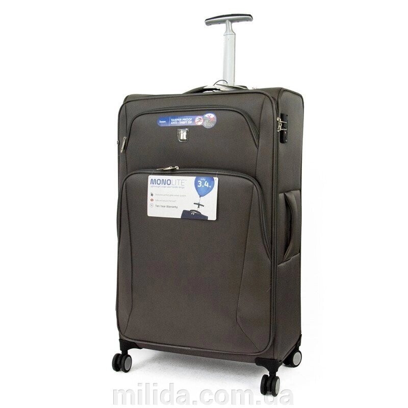 Валіза IT Luggage SATIN/Dark Grey L Великий IT12-2225-08-L-S755 від компанії інтернет-магазин "_Міліда_" - фото 1