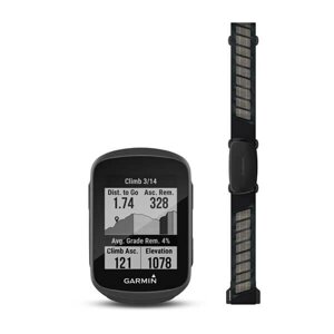 Велонавігатор Garmin Edge 130 Plus HRM Bundle з системами GPS, ГЛОНАСС і Galileo