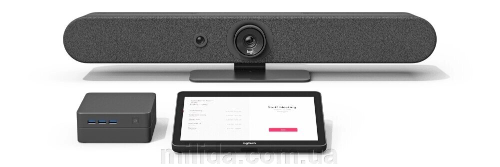 Відеопанель LOGITECH Rally Mini Bar - GRAPHITE - USB - PLUGC - EMEA - EU/SEA/INDO/KO від компанії інтернет-магазин "_Міліда_" - фото 1