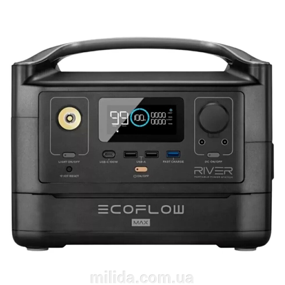 Зарядна станція EcoFlow RIVER Max від компанії інтернет-магазин "_Міліда_" - фото 1