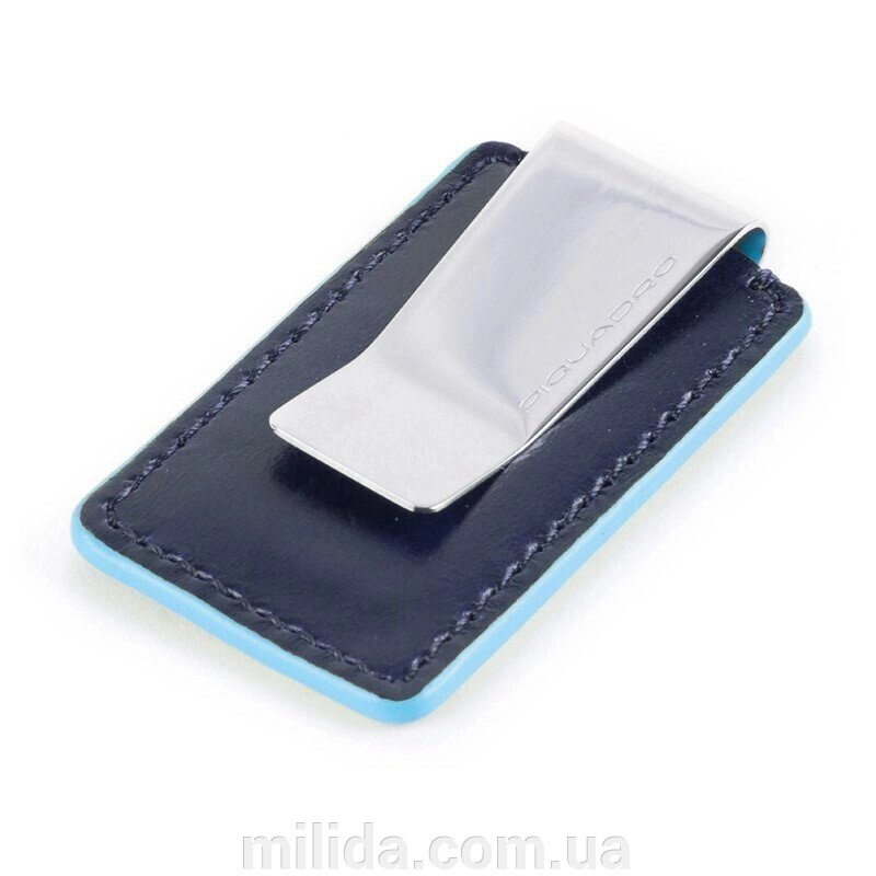 Затиск для грошей Piquadro BL SQUARE/N. Blue PP4857B2_BLU2 від компанії інтернет-магазин "_Міліда_" - фото 1