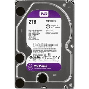 Жорсткий диск 2TB Western Digital WD20PURZ для відеоспостереження