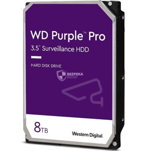 Жорсткий диск 8TB Western Digital WD Purple WD8001PURP для відеоспостереження з AI