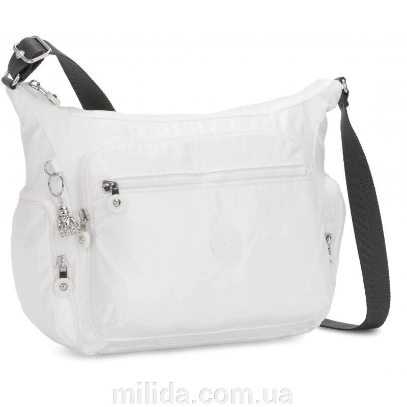 Жіноча сумка Kipling GABBIE White Metallic (47I) K22621_47I від компанії інтернет-магазин "_Міліда_" - фото 1