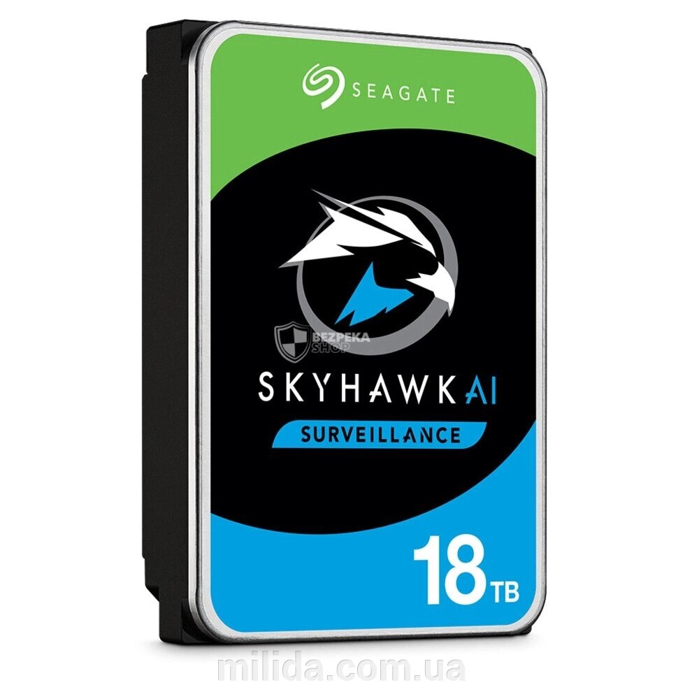 Жорсткий диск 18TB Seagate SkyHawk AI ST18000VE002 для відеоспостереження від компанії інтернет-магазин "_Міліда_" - фото 1