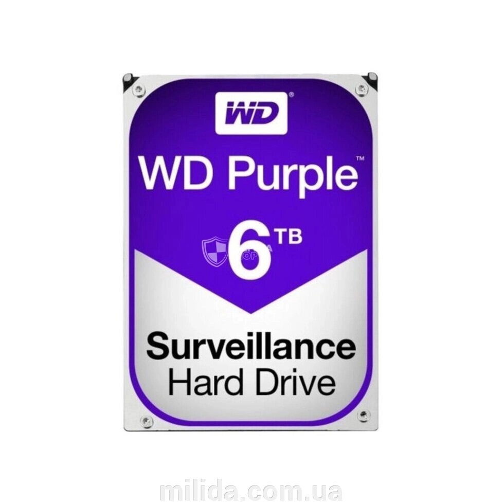 Жорсткий диск 6TB Western Digital WD63PURZ для відеоспостереження від компанії інтернет-магазин "_Міліда_" - фото 1