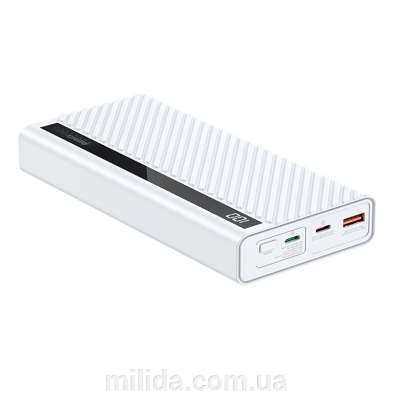 Зовнішній акумулятор Remax Hunyo II 65W QC+PD 22500mAh Білий (RPP-272) від компанії інтернет-магазин "_Міліда_" - фото 1