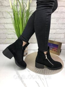 Жіноче взуття Чорна замша Демі