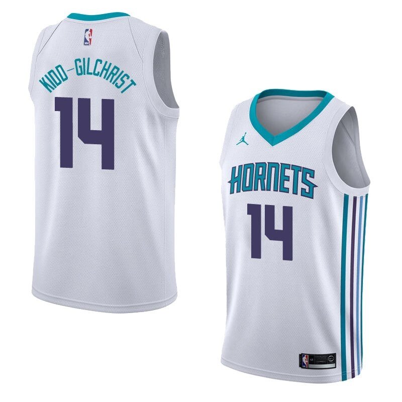 Баскетбольна джерсі 2021 Jordan NBA Charlotte Hornets №14 Michael Kidd-Gilchrist біла print від компанії Basket Family - фото 1