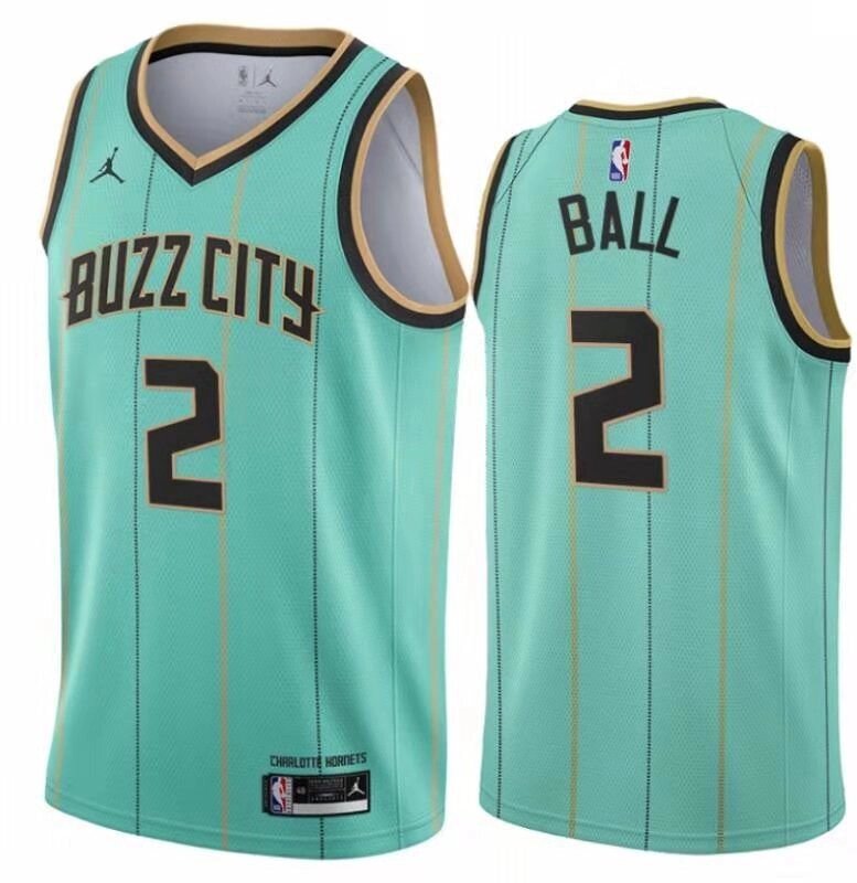 Баскетбольна джерсі 2021 Jordan NBA Charlotte Hornets №2 LaMelo Ball City Edition від компанії Basket Family - фото 1