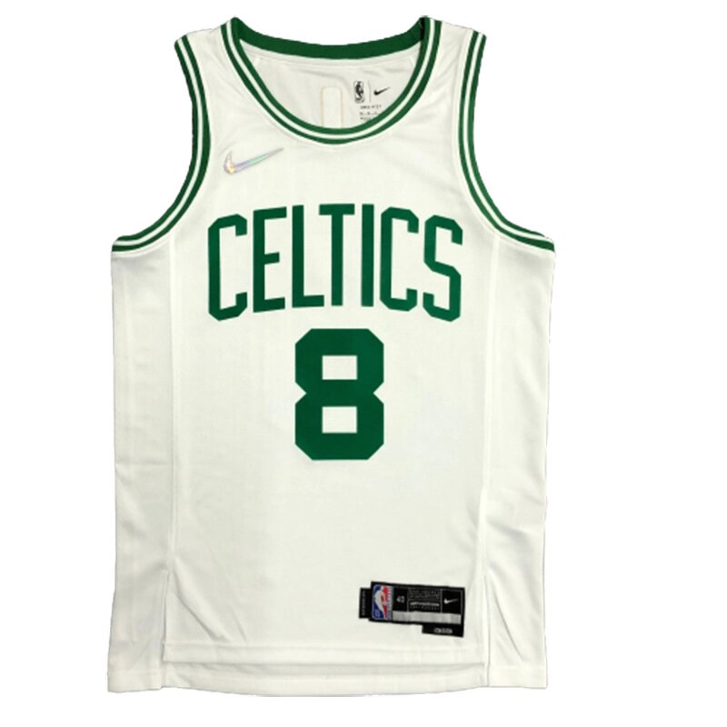 Баскетбольна джерсі 2021 Nike NBA Boston Celtics №8 Kemba Walker white print від компанії Basket Family - фото 1