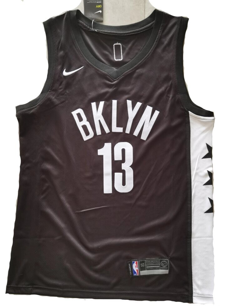 Баскетбольна джерсі 2021 Nike NBA Brooklyn Nets №13 James Harden Black від компанії Basket Family - фото 1